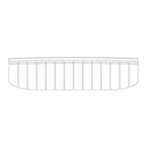 Półki na drzwi różni producenci Ogranicznik butelek półki drzwiowej do chłodziarki Electrolux / AEG 276 mm 2248356137