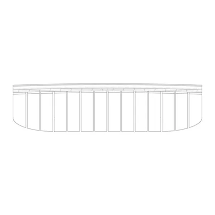 Półki na drzwi różni producenci Ogranicznik butelek półki drzwiowej do chłodziarki Electrolux / AEG 276 mm 2248356137