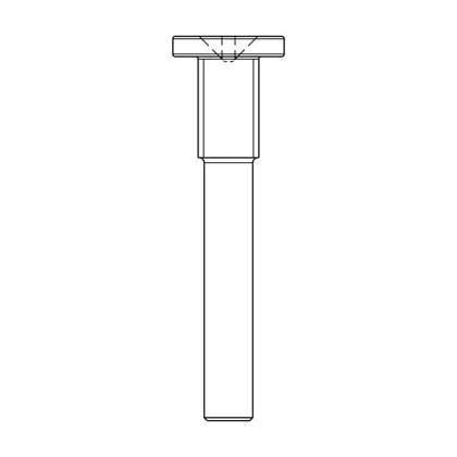 Śruba kołek górnego zawiasu drzwi lodówki Electrolux / AEG M6 38 mm 8074984033