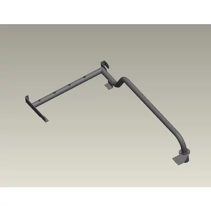 Rurki doprowadzające gaz do kuch Podzespół rury gazowej do kuchni Amica L16 22G silver 8038880