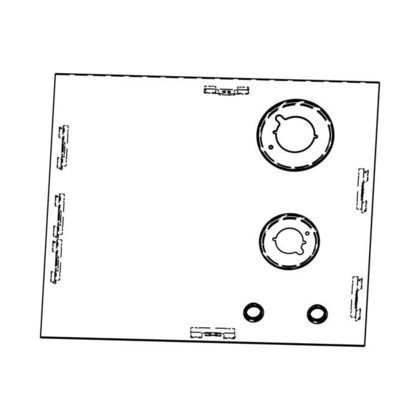 płyta grzejna, czarny, Electrolux, 590x520mm