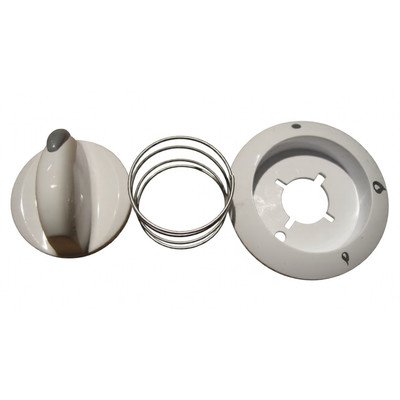 9002891 Pokrętło Palnika Bialy Ze Srebn.Wsk. AMICA