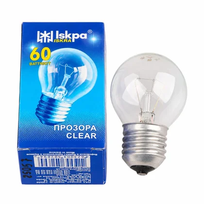 Żarówka tradycyjna przezroczysta kulka E27 60 W