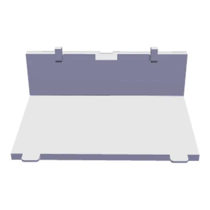 Lewa maskownica zawiasu do lodówki Electrolux / AEG srebrna 8079143197