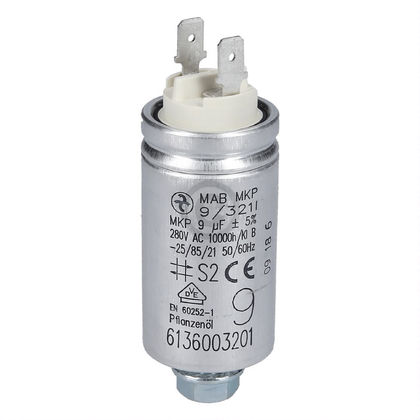 Kondensator pompy myjącej do zmywarki Gorenje / Hisense 9 µF 793438