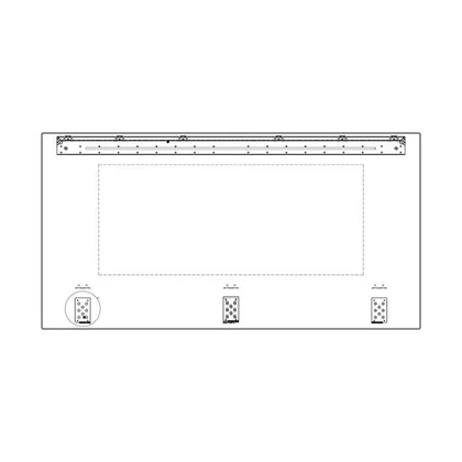 Zestaw szyby drzwi do piekarnika Electrolux / AEG 894x463 mm