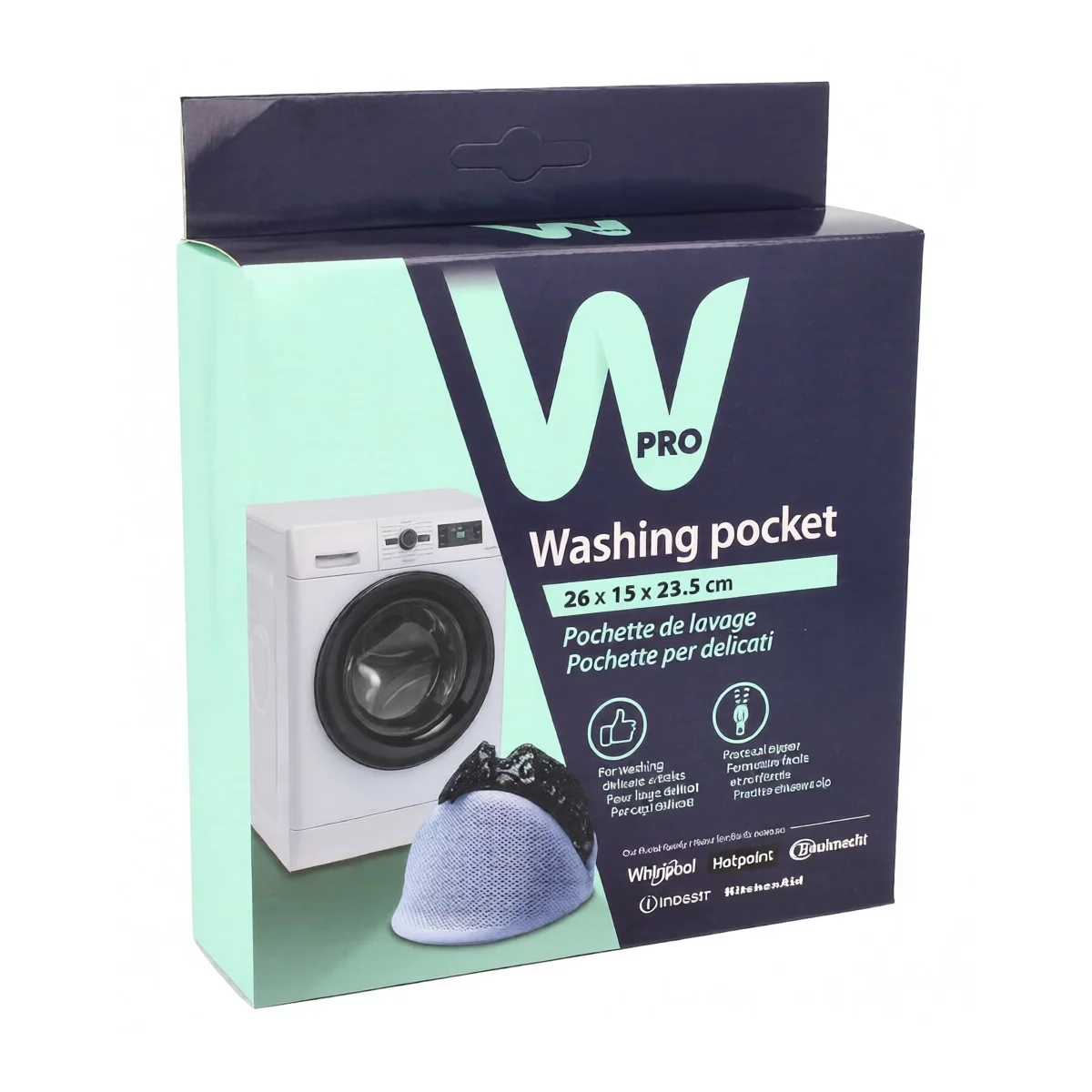 Woreczek do prania bielizny Whirlpool / WPRO 260 x 235 x 150 mm WH/488000621290
