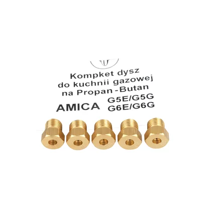 Dysze gazowe na propan-butan do kuchenki Amica G5E / G5G X205