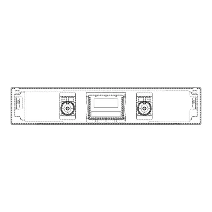 Elementy obudowy Panel obsługi do piekarnika Electrolux / AEG czarny 60 cm SET, 2K