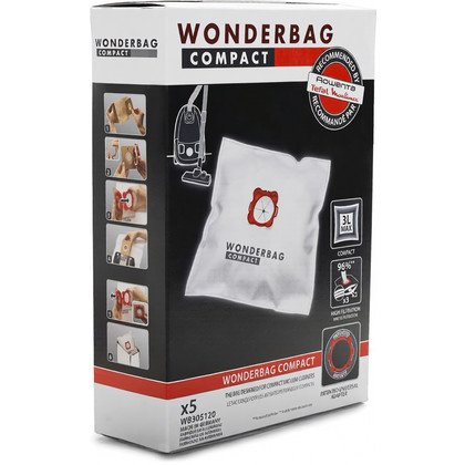 Worki do odkurzacza Rowenta / Tefal / Moulinex Wonderbag Compact 5 szt. WB305120