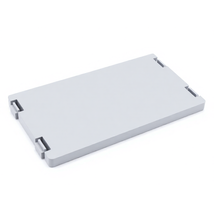 Osłona zawiasu drzwi lodówki Whirlpool szara długa 41 mm 481010476949 C00324556