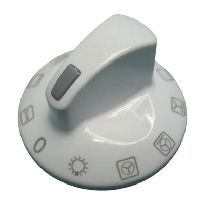 Pokrętło funkcji do piekarnika Amica białe 8 funkcji z kluczem E610.00/09.1672B.01SC 9043070