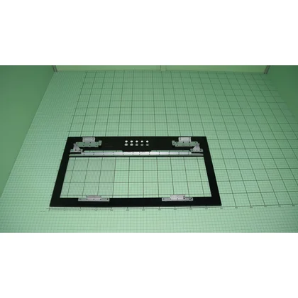 Szyba przednia do okapu Amica czarna 550 x 310 x 6 mm 1046534