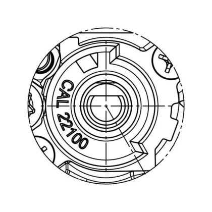 Zawór gazu do płyty gazowej Electrolux / AEG semi-rapid d=0.32 G20-13mbar