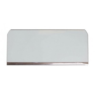 Półka szklana 460x200x4 z listwą inox 1033208