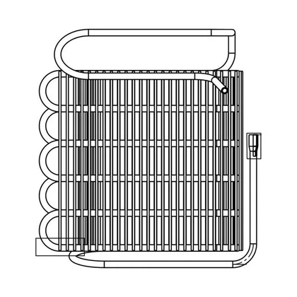 Skraplacze Skraplacz wygięty do urządzeń chłodniczych Electrolux / AEG 560 x 130,7 mm