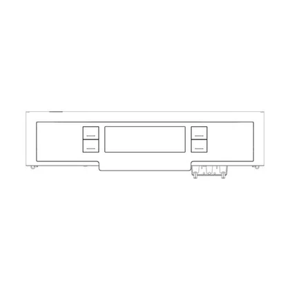 Panel przedni obsługi do zmywarki Electrolux / AEG inox 140001566060