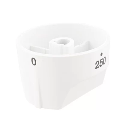 Pokrętło termostatu do piekarnika Electrolux / AEG białe 0–250 8075119019