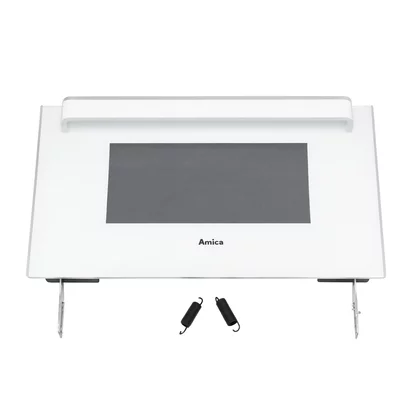 Drzwi do mikrofalówek Amica Zespół drzwi do kuchenki mikrofalowej Amica AMMB44E1GCW biały 1041626