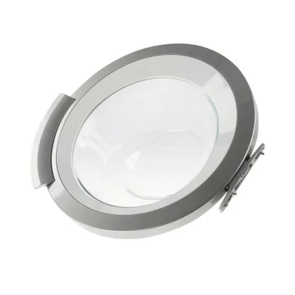 Części zamienne BOSCH/SIEMENS Drzwi kompletne pralki Bosch Siemens 00704287 srebrno-białe Extraklasse z zawiasem oryginał
