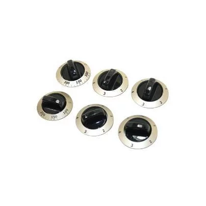 Pokrętła do kuchni Electrolux / AEG inox 6 szt. 3491629089