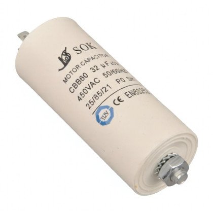 Kondensator silnika do urządzeń AGD Domax 32 µF 450 V 27022