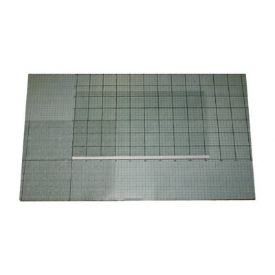 Półka szklana do lodówki Amica z białą listwą 460 x 270 x 3 mm 1033253