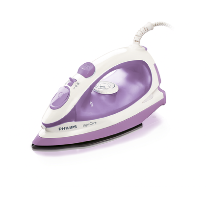 Żelazko parowe Philips LightCare 1400 W biało-fioletowe GC1490/02