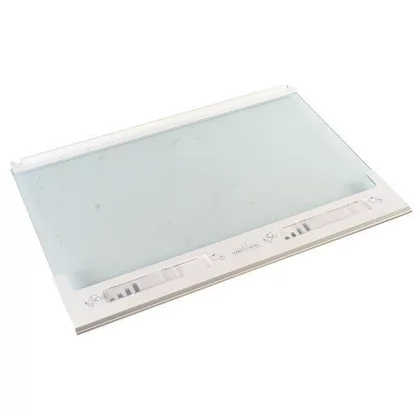Elementy szklane i plastikowe lo Półka szklana do lodówki Whirlpool / Indesit / Ariston / Hotpoint 60 cm x 42,5 cm 488000506198 C00506198