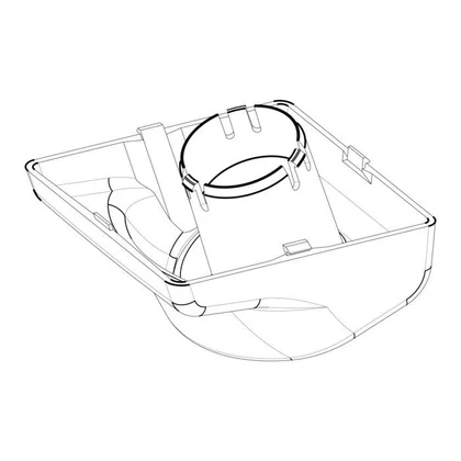 Osłona wewnętrzna zaworu wody do lodówki Electrolux / AEG 2425244023