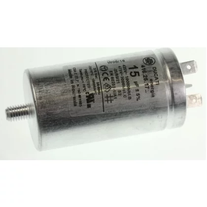 Elementy elektryczne do pralek r Kondensator rozruchowy do pralki Whirlpool / Indesit / Ariston / Hotpoint 15 µF 481010344796 C00317456