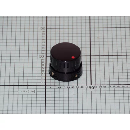 Pokrętło gazowe do kuchenki Amica czarne ze sprężyną Scandium 15 A 8853 9062563