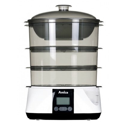 Parowar Amica PT 3011 (900W Biały 1,1l)