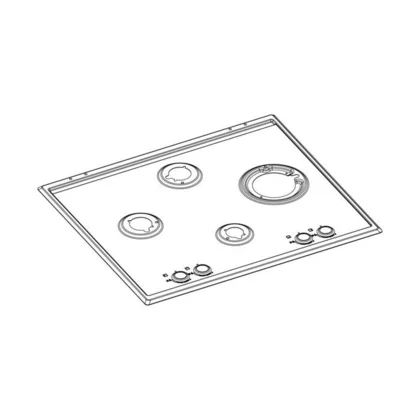 Elementy obudowy Blat roboczy do kuchni Electrolux / AEG czarny mat 594 x 510 mm