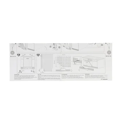 Szablon do zabudowy zmywarki Electrolux / AEG 1174280006