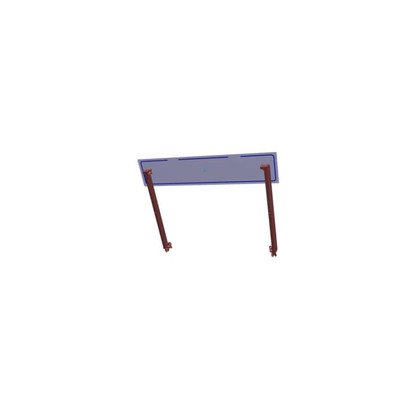 Zewnętrzna szyba z ramą do piekarnika 59,2x47cm czarny Electrolux (140037379132)
