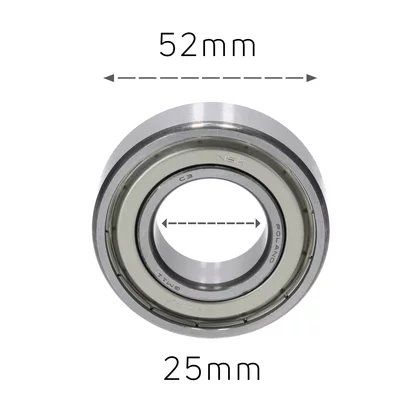 Łożysko do pralki Amica 52 x 25 x 15 mm 6205ZZC3E** TD8 EA5S6 1039417