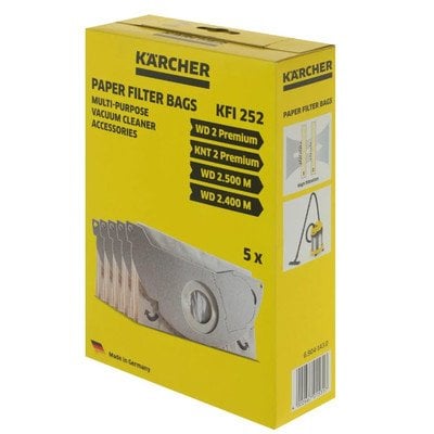 Kärcher KFI252 Worki fizelinowe do odkurzacza (5 sztuk)
