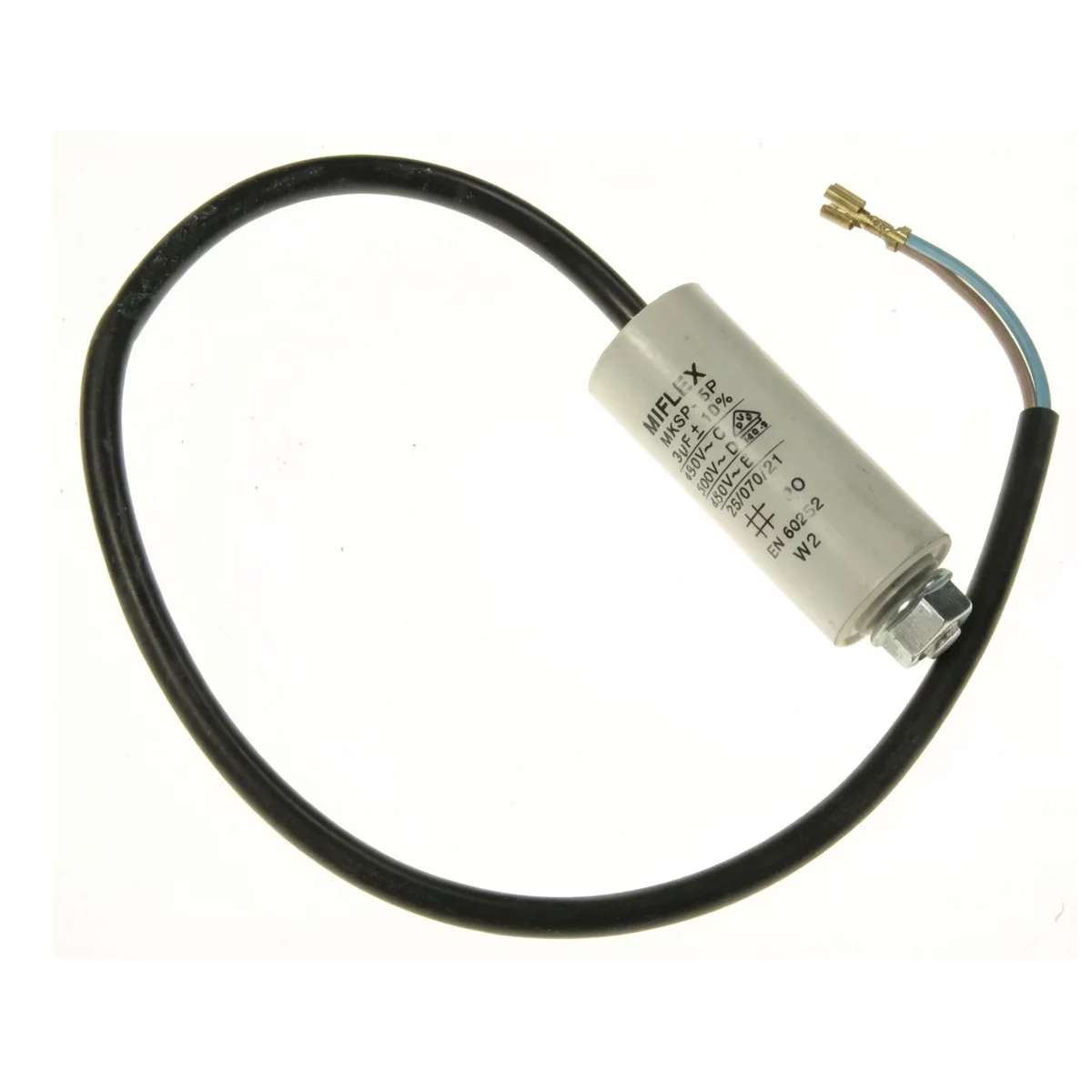 Kondensator sprężarki do lodówki Amica MKSP-5P 3 uF 450 V F6,3 8010990