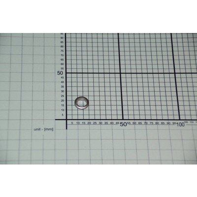 Element maskujący przycisk zegara aluminiowy -inox (8018327)