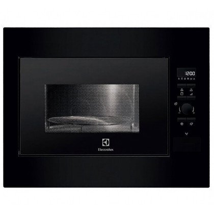 Kuchenka mikrofalowa do zabudowy Electrolux czarna z grillem 26 l EMS 26204OK