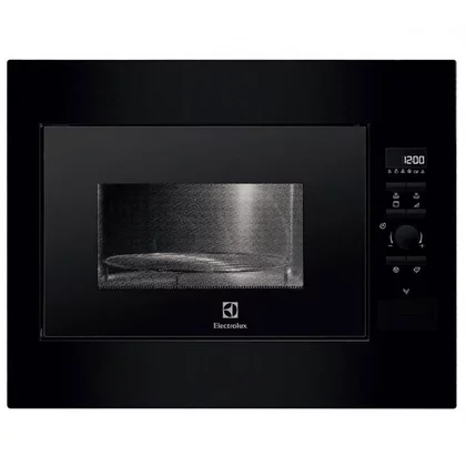Kuchenka mikrofalowa do zabudowy Electrolux czarna z grillem 26 l EMS 26204OK