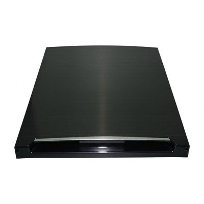 Drzwi zamr.czarny INOX uch.zintegr 1046636