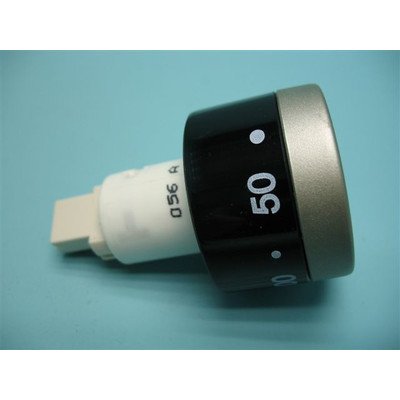 Pokrętło chowane 1600 nadruk inox/czarny niepodświetlane (8022895)