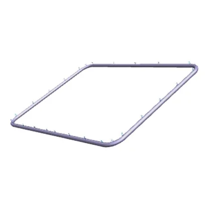 Uszczelka drzwi piekarnika Electrolux / AEG 503 x 371 mm 27 zaczepów