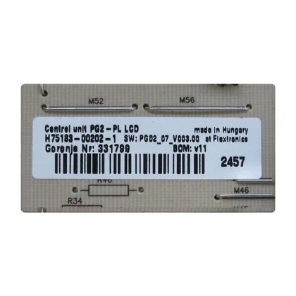 Elementy elektryczne do pralek r Skonfigurowany moduł elektroniczny do pralki Gorenje / Hisense 331799