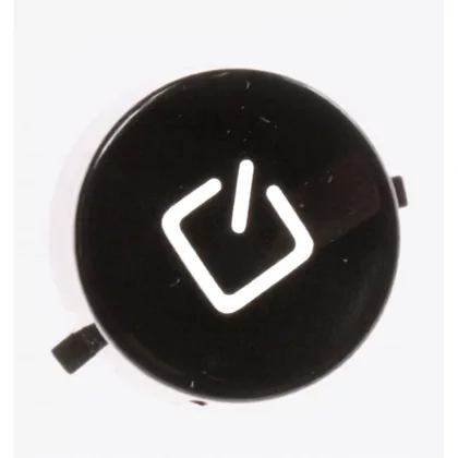 Przycisk wyłącznika sieciowego do zmywarki Whirlpool / Indesit / Ariston / Hotpoint czarny 481241028675 C00329270