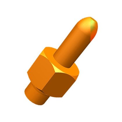 oś zawiasu, dno, 24mm