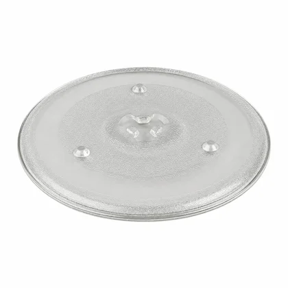Talerz szklany do mikrofalówki 27 cm z gniazdem koniczynka 49PM012