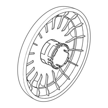 Duże tylne koło do odkurzacza Electrolux (1181502020)